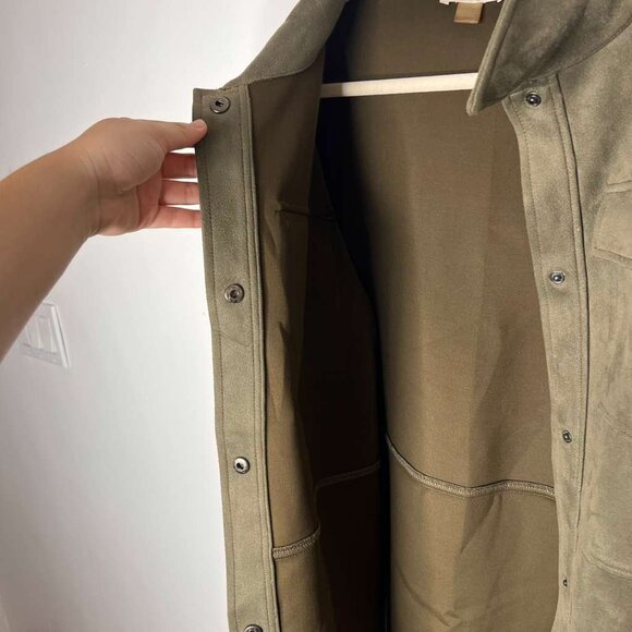 Calvin Klein Long Sleeve Overshirt Jacket – Women’s XL – Dark Olive - Picture 3 of 6